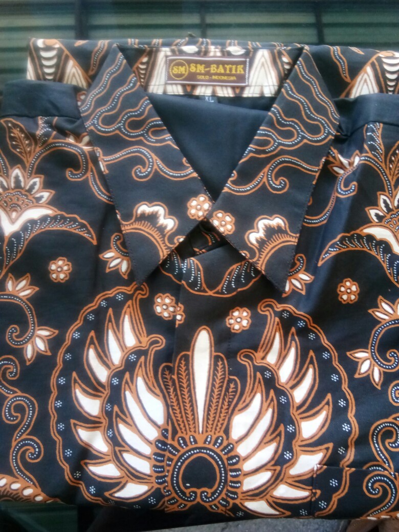 Batik Solo Kemeja Batik Solo Lengan Pendek Lapis Furing Dirgantara B Sm Atasan Modern Wirayudha Bima
