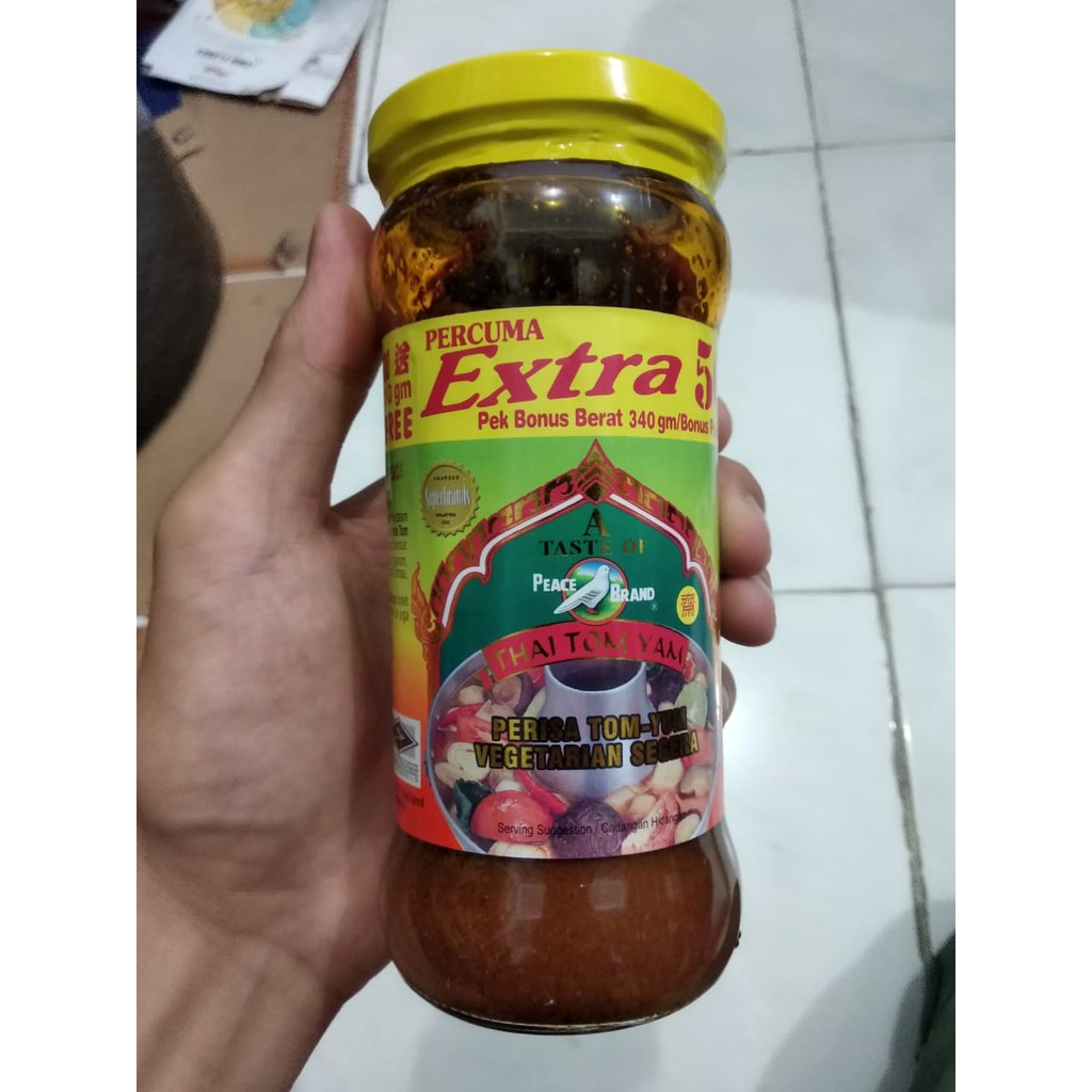 

Thai Tom Yam / Tom Yum Vegetarian Merk Peace Brand 340Gr