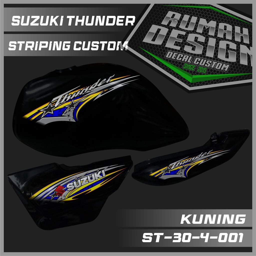 DECAL STICKER STRIPING SUZUKI THUNDER 125 CUSTOM 04