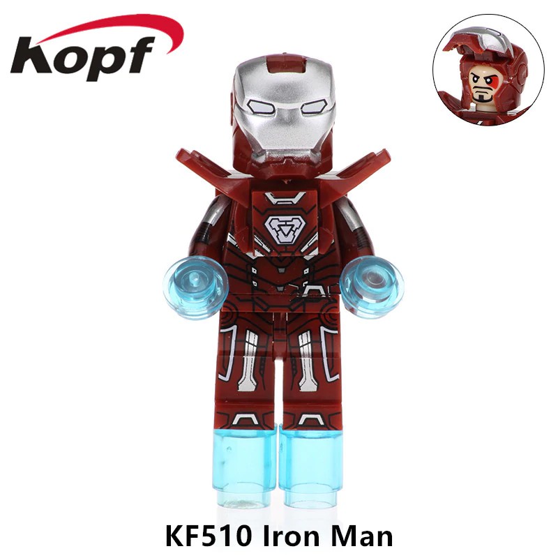 Mainan Lego Anak Single Sale Super Heroes Iron Man Kiddo Sally Quico Pablo Picasso Building Blocks