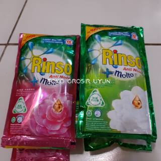  Rinso  cair molto netto  40ml x 6 pcs sabun cuci pakaian 