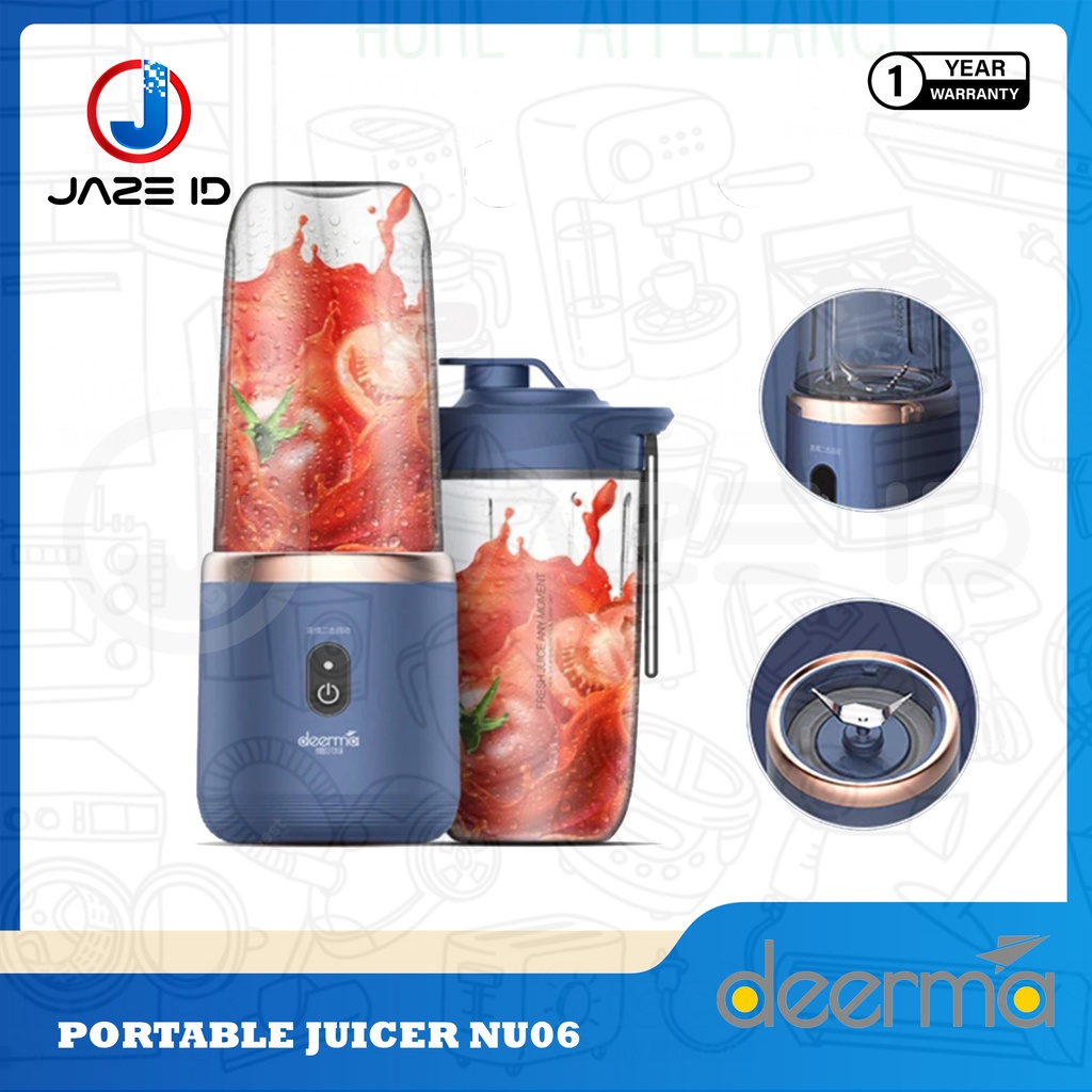 Deerma NU06 Blender Portable Juicer Mini Mixer Garansi