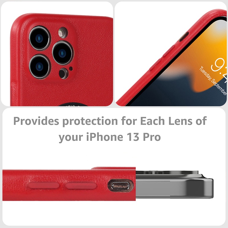 Case Bahan Kulit Tahan Jatuh Untuk iPhone 13 Pro MAX 12 Pro MAX 11 Pro MAX X XS MAX XR