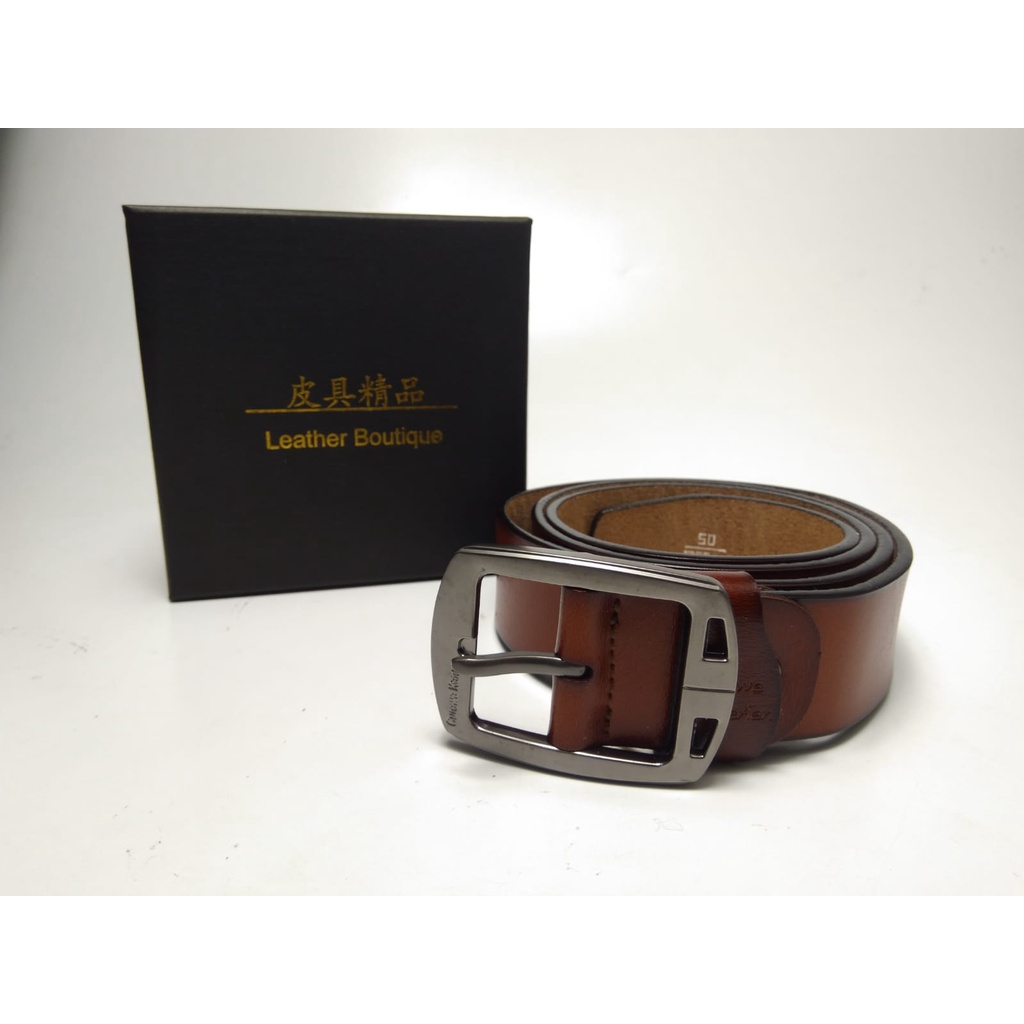 Ikat Pinggang Kulit Asli Impor Curewe Kerien C99 Belt Ban Gasper Sabuk Branded