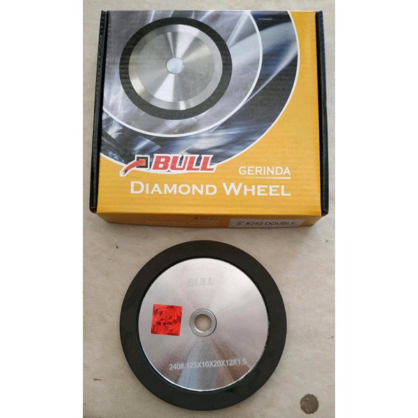 Asah Asahan Pengasah Mata Pisau Mesin Serut Planer  2 Sisi 5 inch Bull