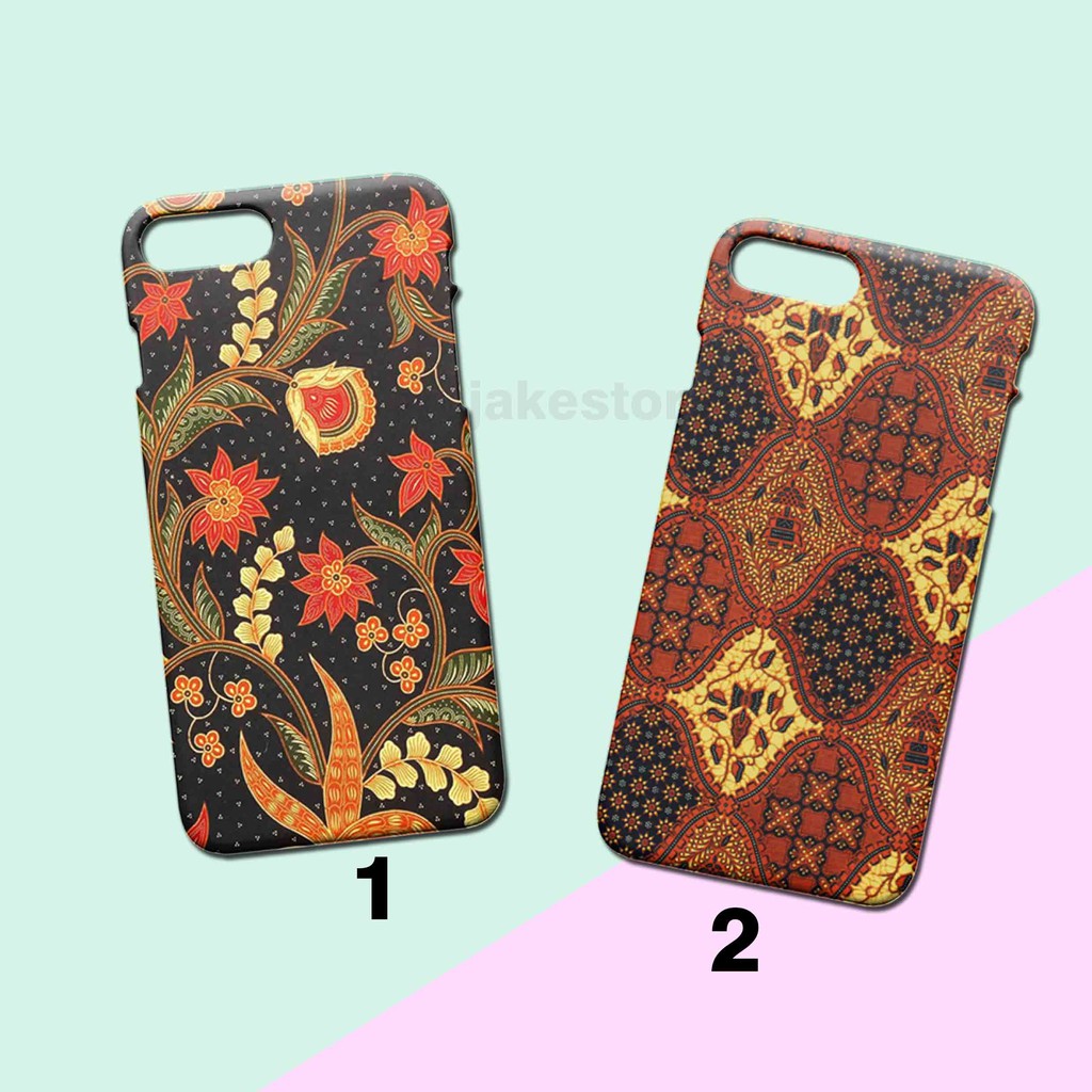 case Samsung S6 S7 edge S8 S9 Plus Note 8 9 5 Batik Pattern casing hardcase