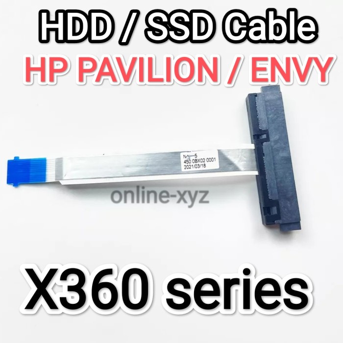 kabel Konektor Ssd Hdd HP X360 Envy Pavilion Convertible 11 13 14 15