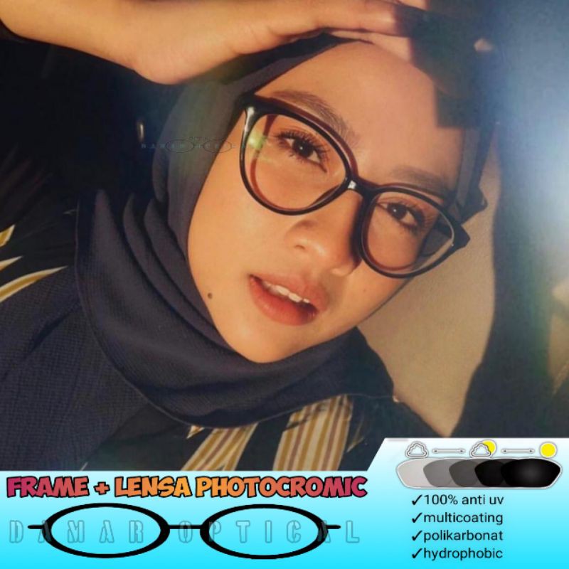 FRAME 1025 Kacamata Minus Anti Radiasi Paket Frame + Lensa Photocromic