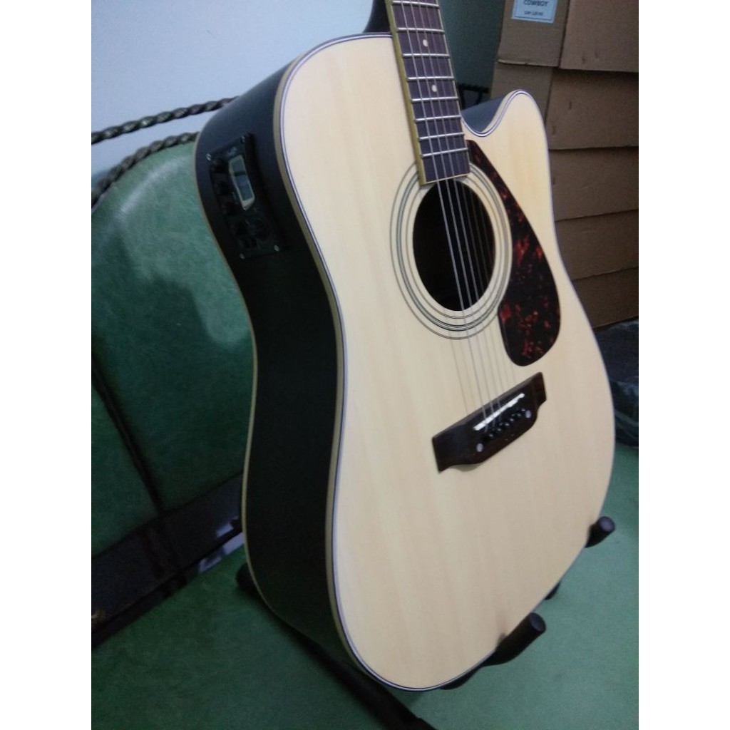 Gitar Akustik Elektrik Merk Cort Jumbo Cyprus Warna Natural EQ TUNER Jakarta Murah