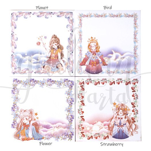 

Sticky Notes Kartun Cewek Putih Memo Lucu DIY Scrapbook GC 301364
