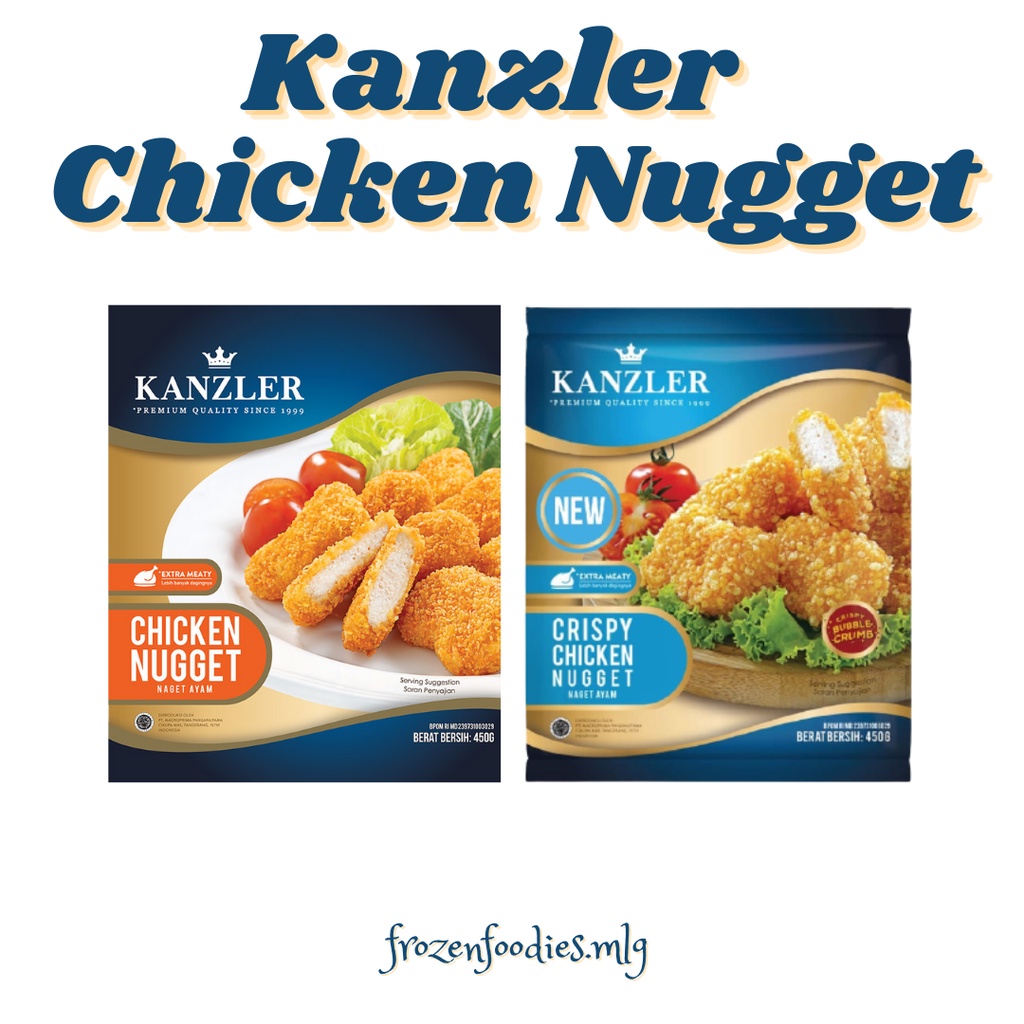 

Kanzler Crispy Chicken Nugget 450 gram - Nugget Kanzler - Nugget Viral - Nugget Kekinian - Ready Malang