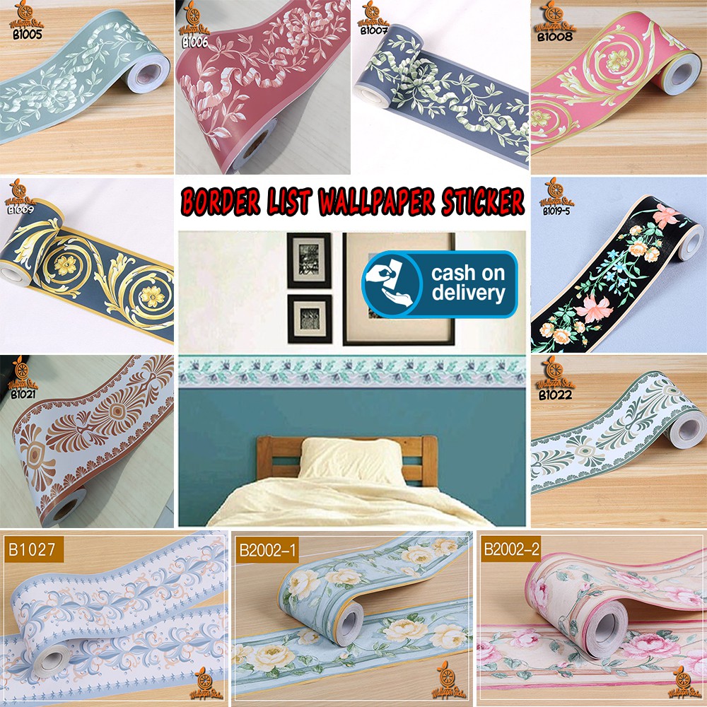 Futureworld TURUN HARGA Wallpaper Sticker Border List Best Seller List Tembok Border Wallpaper / List Border