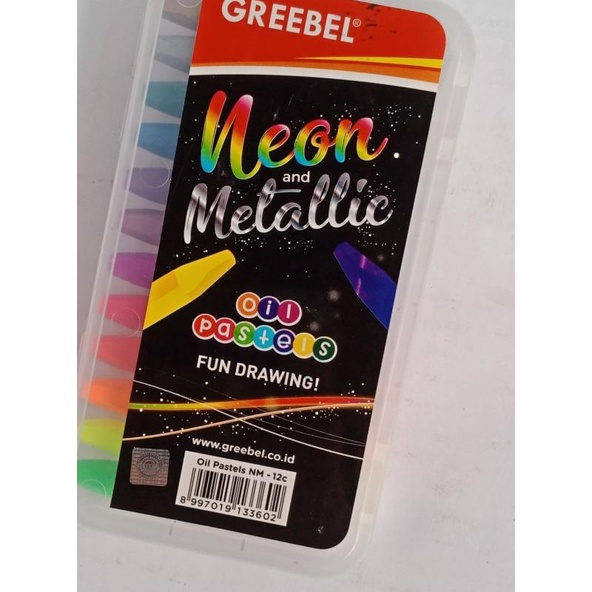 

✻ Crayon Greebel 12 Warna Neon Metalic ☈