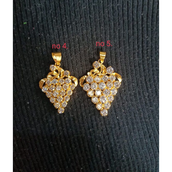 Kalung replika emas model anggur bermata,bisa beli terpisah,mewah,cantik,persis seperti emas asli