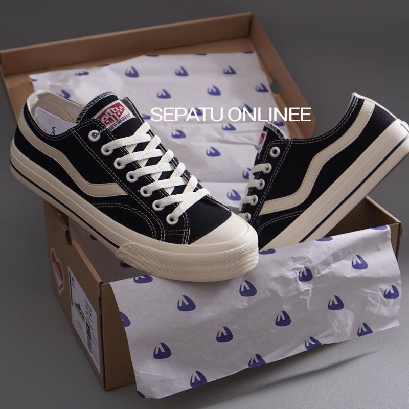 Sepatu Ventela Public Low Black Natural-PUB BN LOW+SOCKS