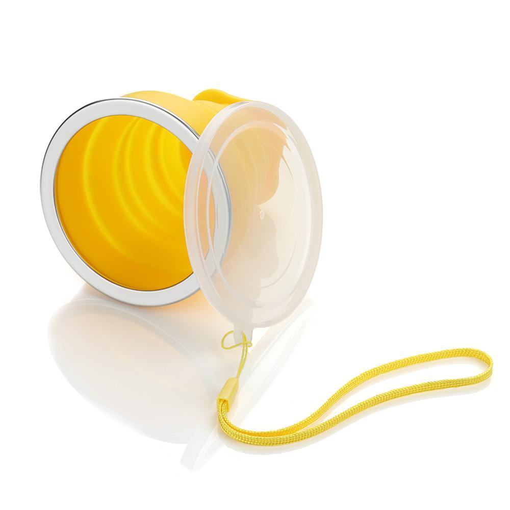 Solighter Collapsible Silicone Cup Portable Travel Telescopic Dapur Minum Mug