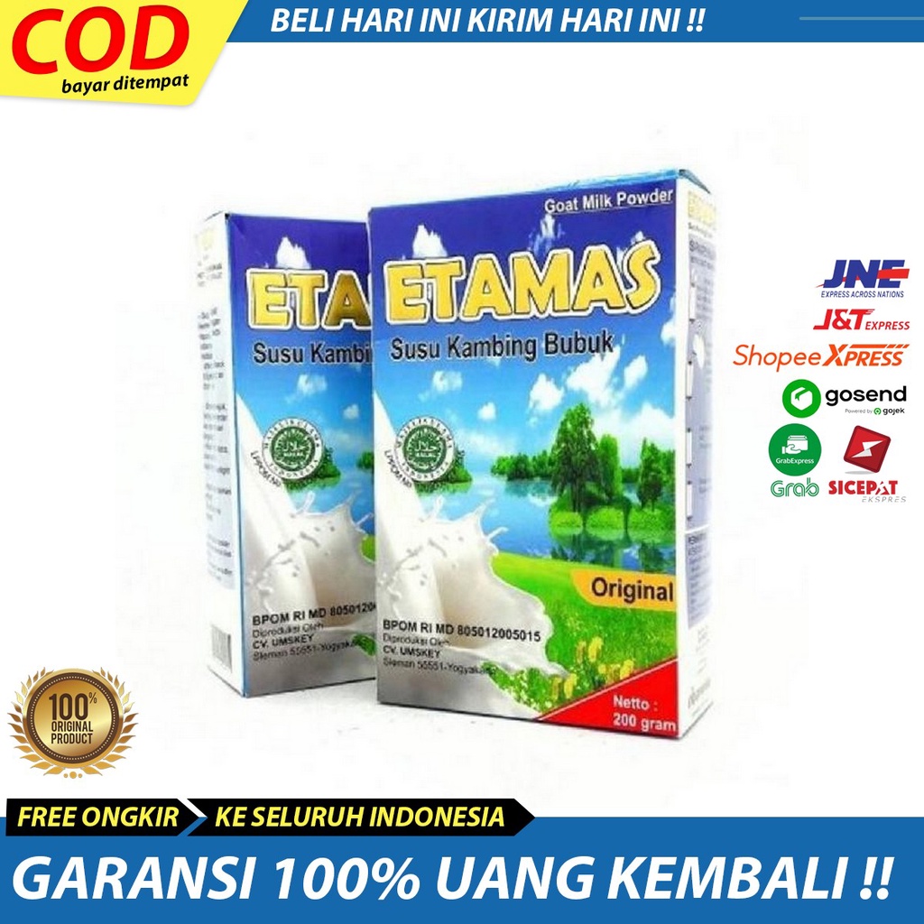 

SUSU ETAMAS 200GR | SUSU KAMBING ETAWA | AA012 Susu Bubuk Kambing Murni Anti Alergi