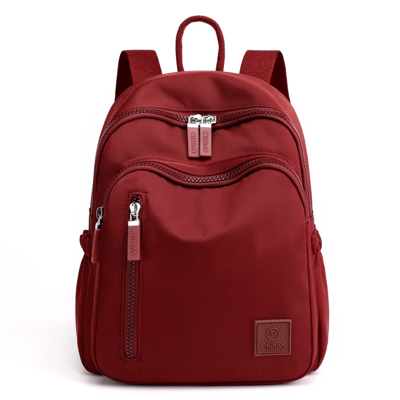 Tas original - tas ransel CHIBAO 1728 tas ransel wanita waterproof ransel import-maroon