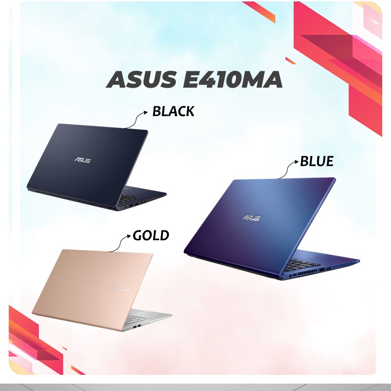 LAPTOP ASUS VIVOBOOK E410MA N4020 4GB 320SSD W11+OFF365 1YR 14.0 HD-1