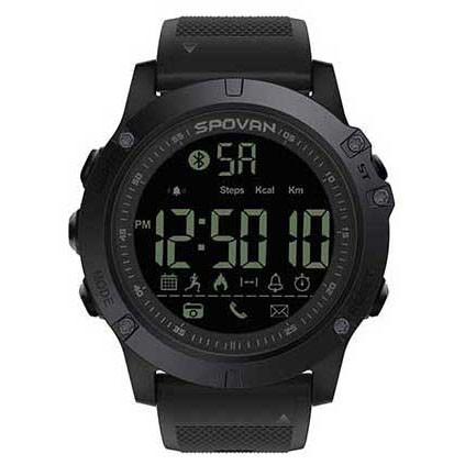 Spovan Jam Tangan Olahraga Smartwatch Bluetooth - PR1-2 - Black