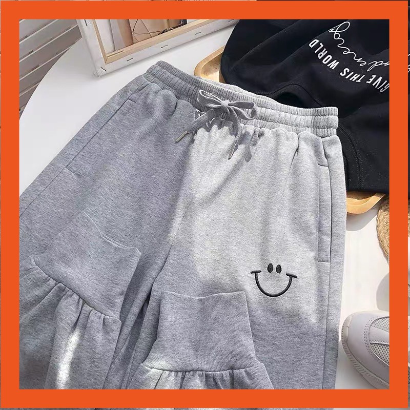 [ BEST SELLER ] mahanii - Smile pants - celana panjang wanita - celana jogger wanita - celana bahan 