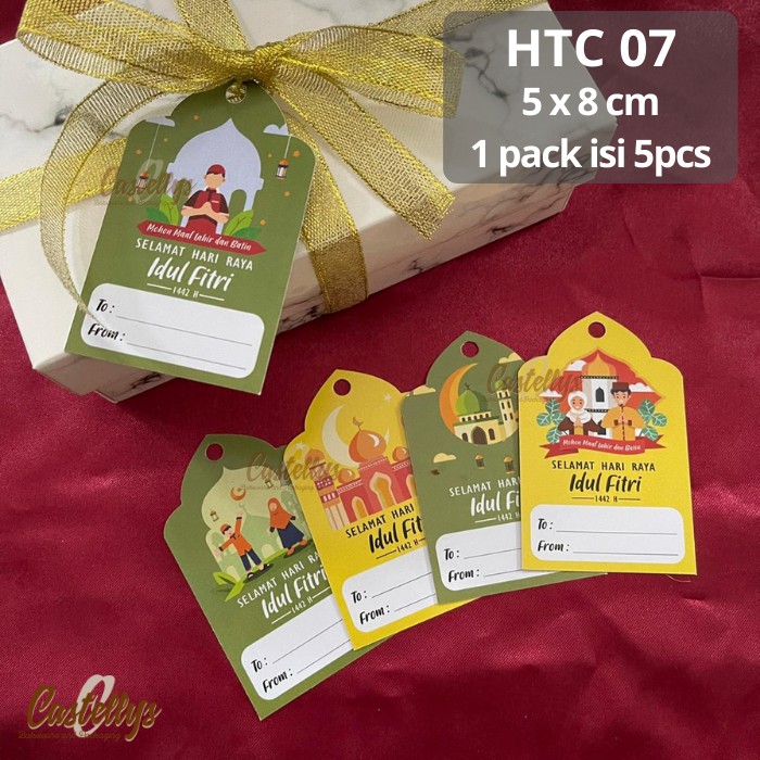 

Hangtag Hang Tag HTC 07 Gantungan Hiasan Label Hampers Idul Fitri Lebaran