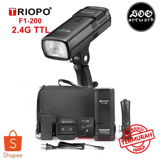 TRIOPO F1-200 Portable flash studio 2.4G Wireless TTL Flash 200Ws