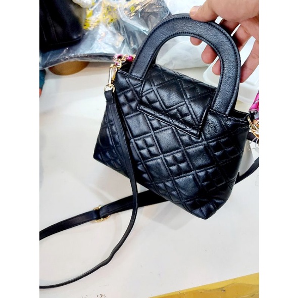 TAS FASHION WANITA ALL BLACK RING BEAUTY