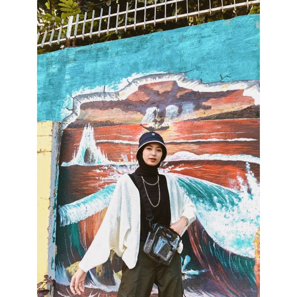 OVERA Cardigan | CARDIGAN KNIT OVERSIZE BATWING-2