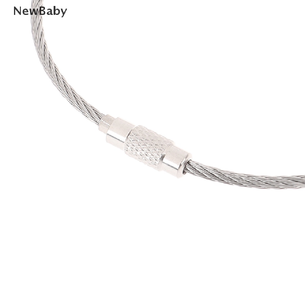 20pcs Gantungan Kunci Carabiner Bahan Stainless Steel Untuk Bayi