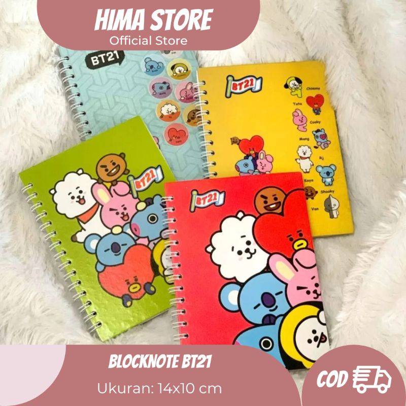 [BISA COD] Block note BT 21 buku catatan BT 21 buku diary BT 21 buku BT 21