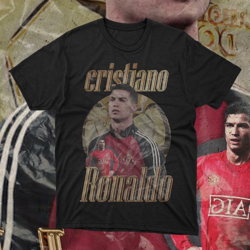 Cristiano Ronaldo - Manchester United vintage tshirt concept