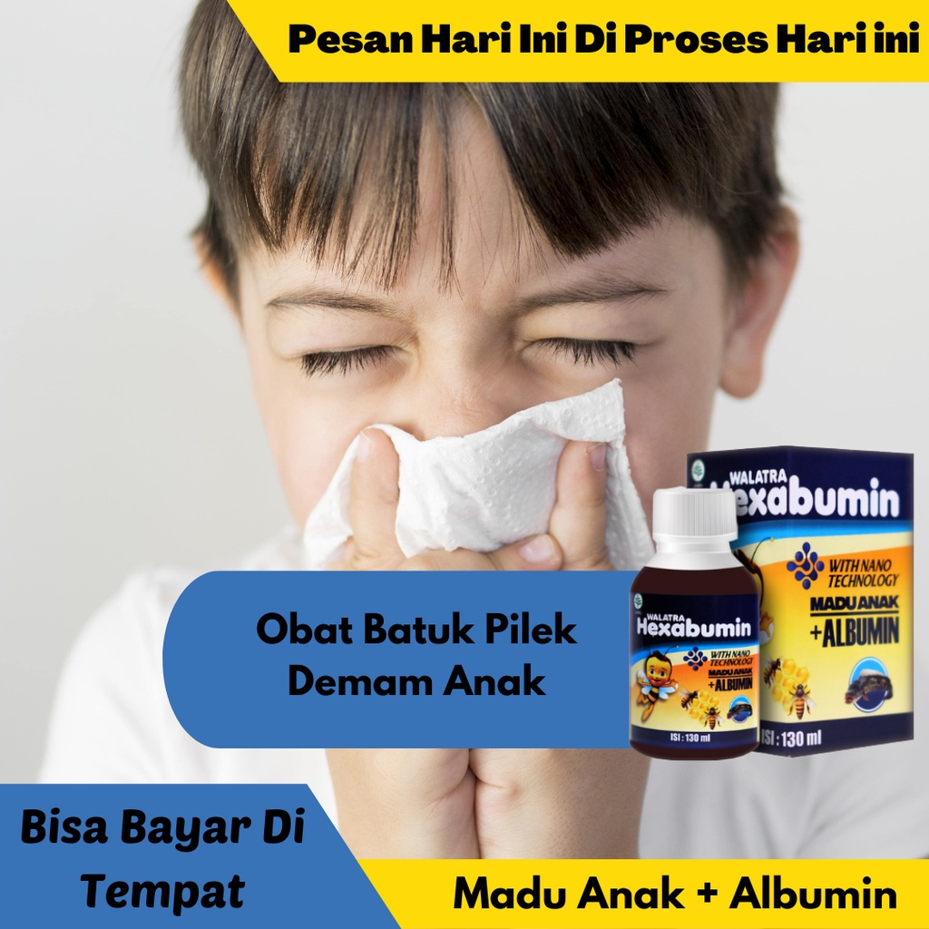 Obat Batuk Pilek Demam Anak , Madu Sirup Buat Anak Pilek 1 2 3 4 5 Tahun , Flu Dan Batuk Bayi | HEXA