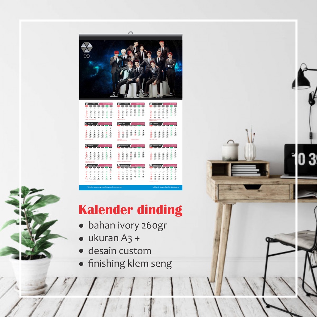 

Kalender 2022 Custom Murah TANPA PRE ORDER