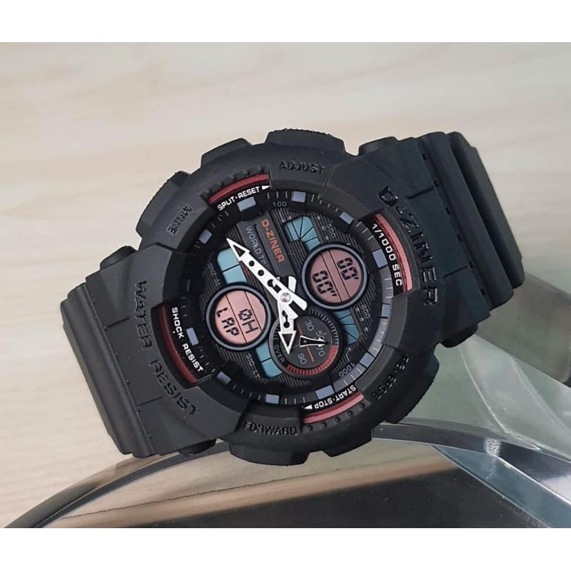 JAM TANGAN PRIA DZINER 8278 DUALTIME MODEL TERBARU 2020