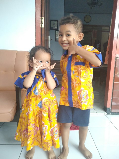Batik Anak Couple Kakak Adik Baju Batik Couple Anak Sarimbit Koleksi 16