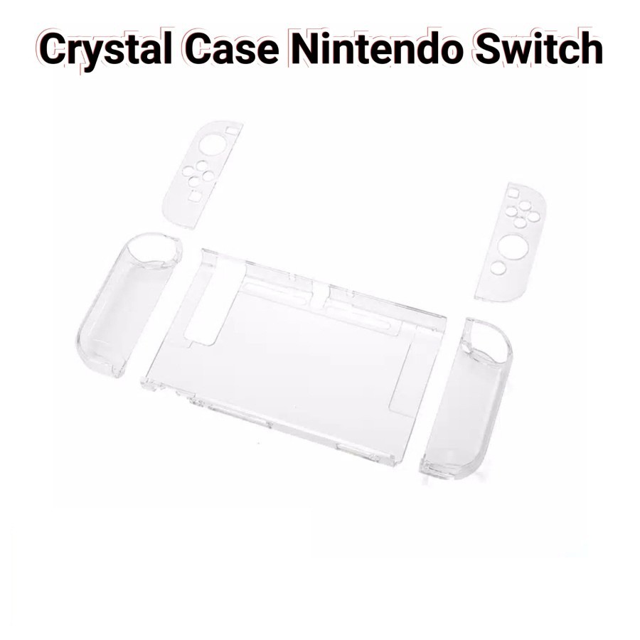 Crystal Case Nintendo Switch Fullset Full Set Joy Con Mika