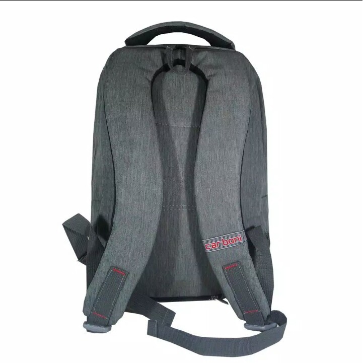 Tas carboni tas ransel pria dan wanita tas punggung backpack original - grey