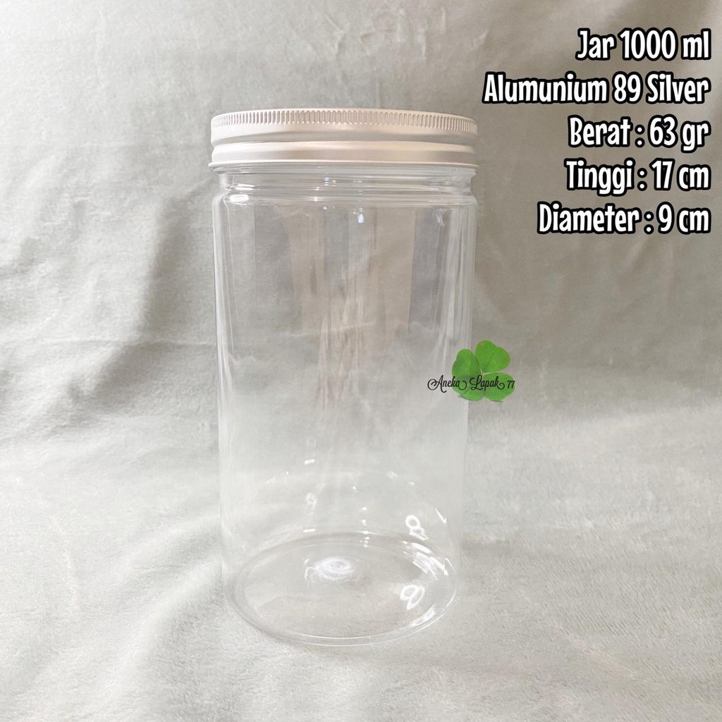 Toples Jar 1000 ml ekonomis toples plastik kerupuk bumbu murah