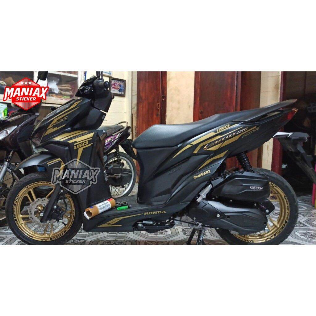 Sticker Vario 150 Gold - Cutting Sticker 125-150 New Gold - Stiker Vario New Gold -