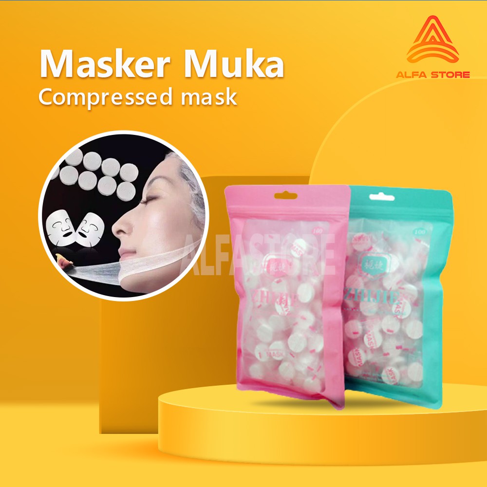 Masker Muka Tablet Mask Compressed Paper Mask Sheet Masker Wajah Masker Kertas