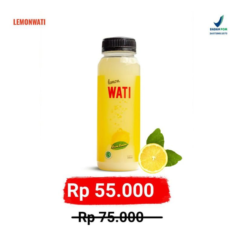 

LEMONWATI BPOM 250ml Lemon Peras Premium Pilihan Terbaik