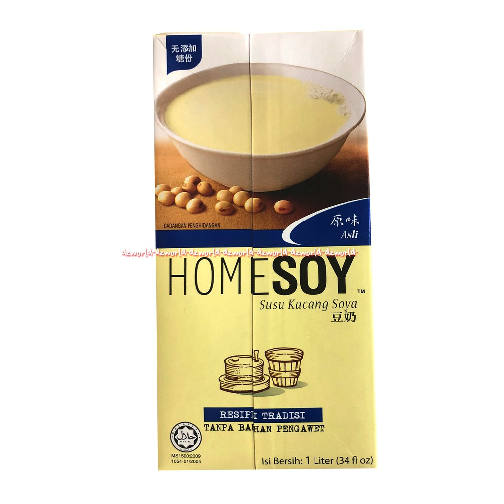 Homesoy Soya Milk Original 1L Susu Kedelai UHT Siap Minum Home Soy