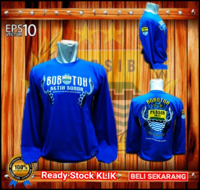 Kaos Persib bgs panjang biru hitam pria wanita murahh