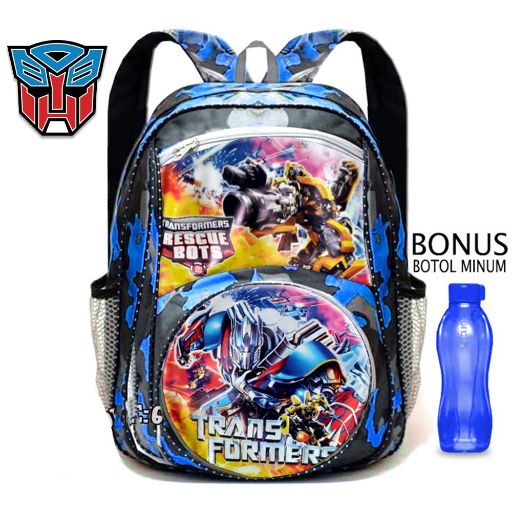 Tas Sekolah Anak SD Laki Laki Karakter Ultraman Bonus Botol Minum - Tas anak sekolah