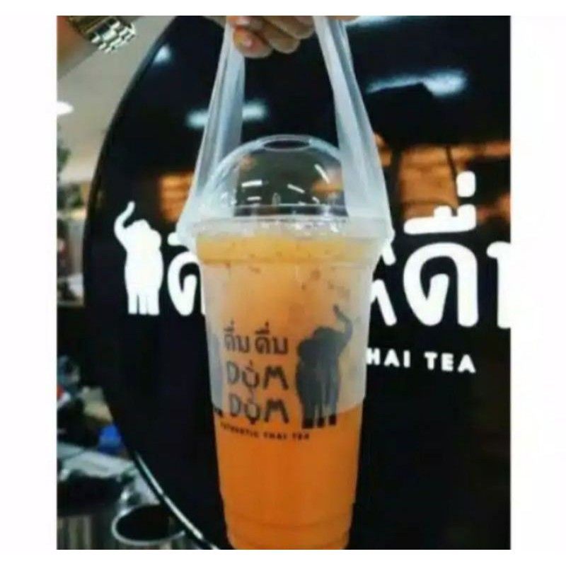 KANTONG PLASTIK TENTENG BENTUK T BUAT 1 GELAS TAKE AWAY HD T CUP Bubble Jus