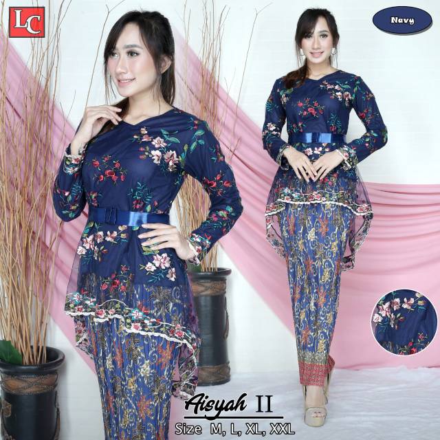 Atasan kebaya tile bordir aisayah