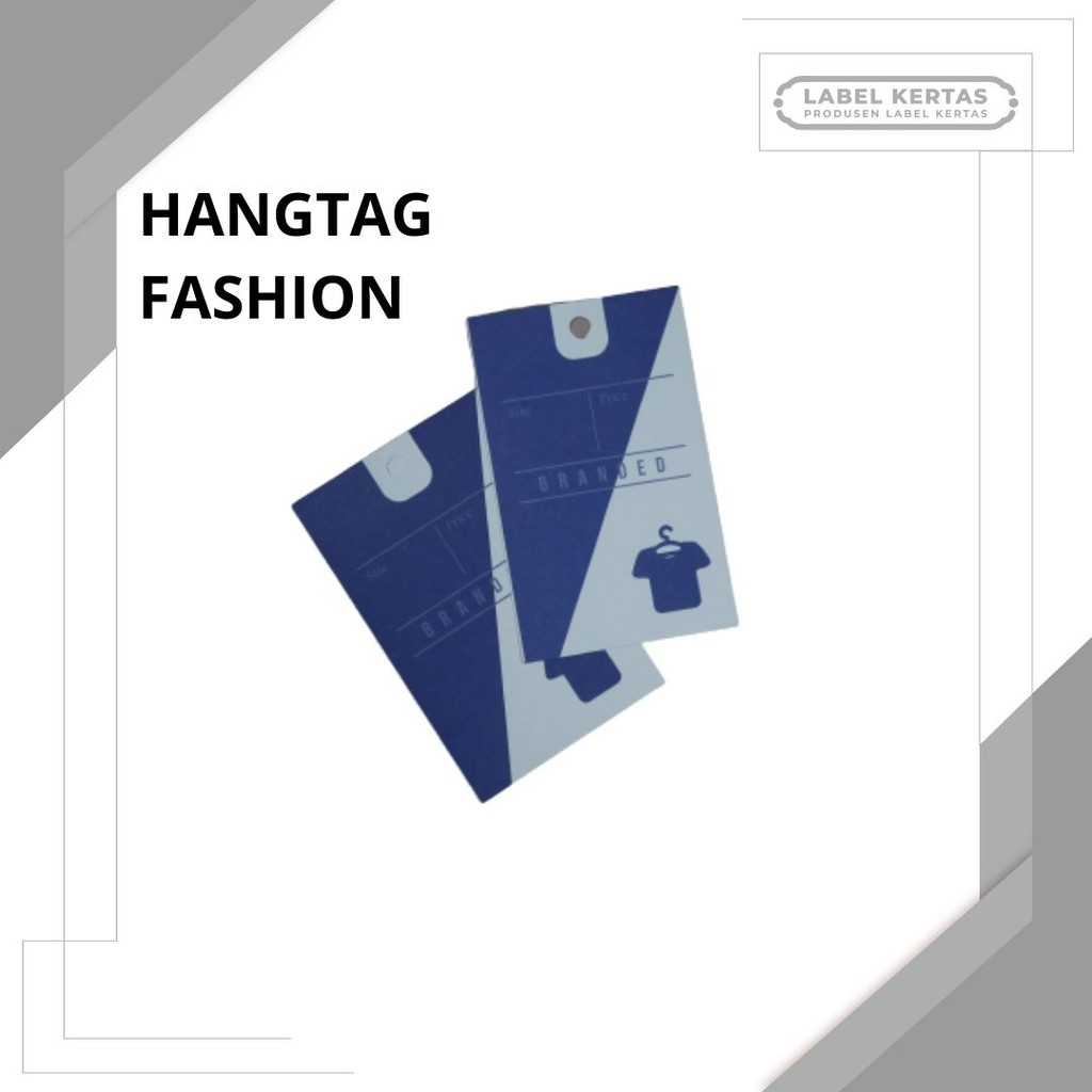 

LABEL KERTAS FASHION | LABEL BRANDED | HANGTAG READY STOK