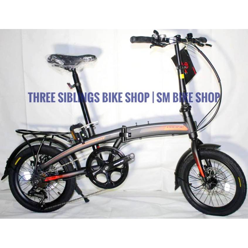 SEPEDA LIPAT PACIFIC 2980 HT 20 INCH WARNA HITAM ORANGE