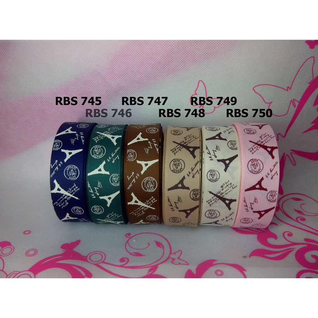 

[10 YARD] PITA GROSGRAIN MOTIF PARIS SALE RBS 745,746,747,748,749,750